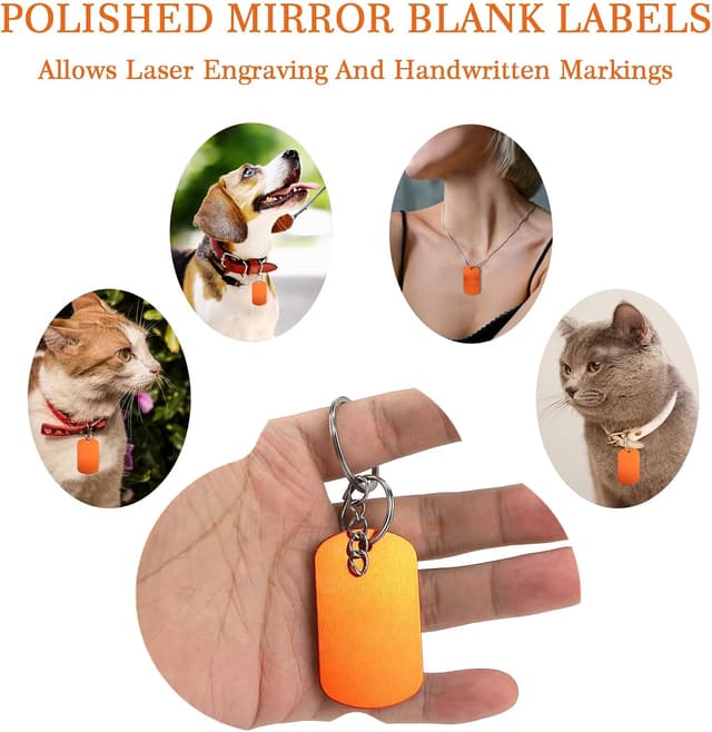 Detalle 2 de LALAGO 30 Aluminium Hundemarken DIY Dog Tag