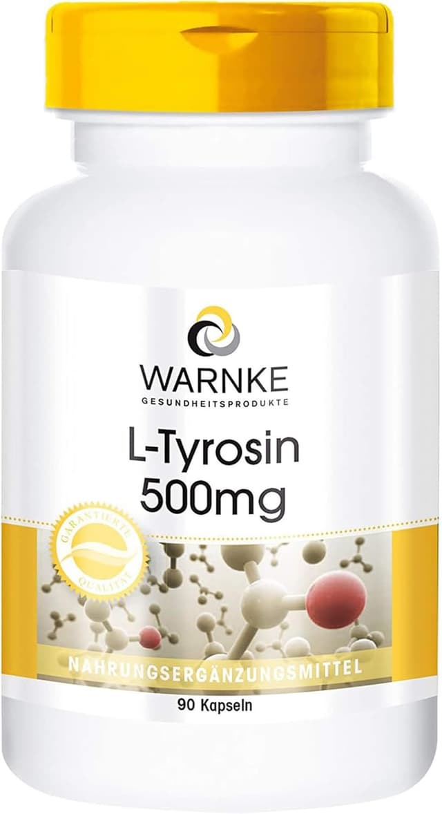 Detalle 2 de Warnke L‑Tirosina 500 mg 90 capsule vegane 💊