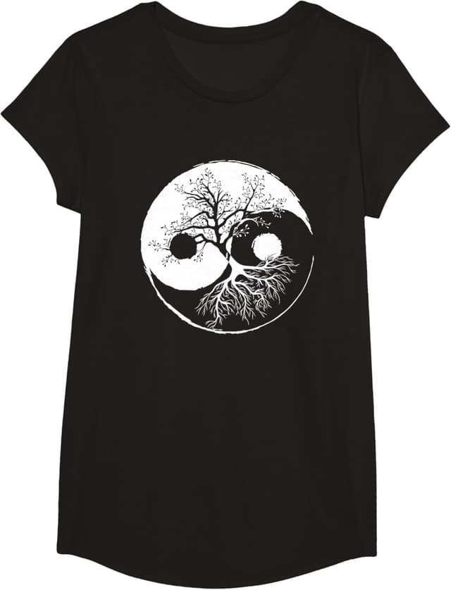 Thumbnail 6 de Yin et Yang Arbre Balance T-Shirt