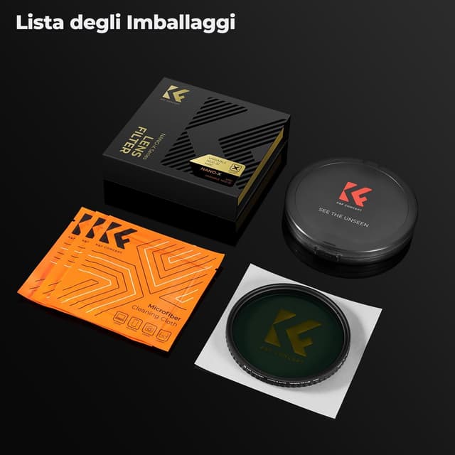 Thumbnail 6 de K&F CONCEPT Nano-X 46mm Filtro ND variabile 1-5 stop