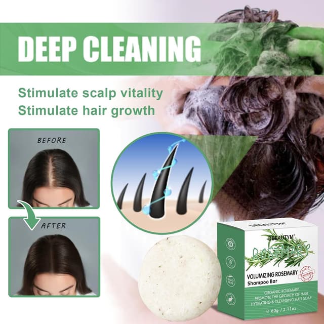 Detalle 1 de DBEAUTYM Rosemary Shampoo Bar 2 Pack