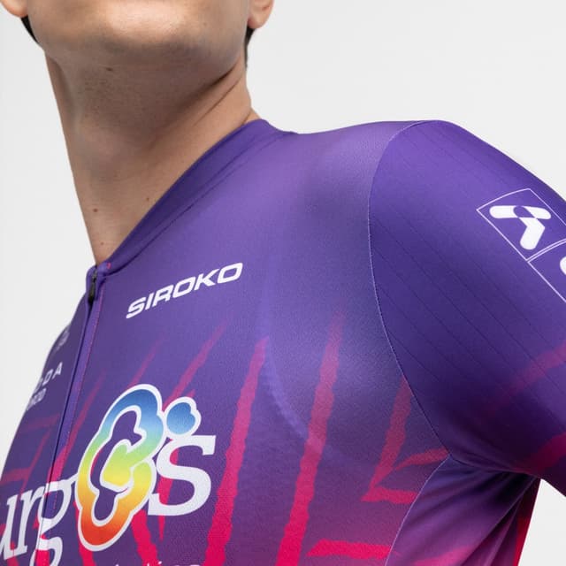 Thumbnail 4 de Siroko Maillot Burgos Purple de manga corta