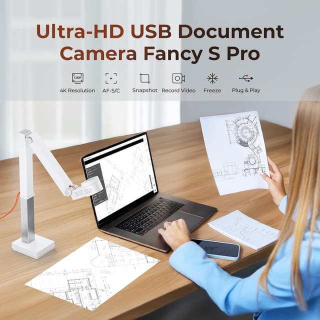 Detalle 2 de CZUR Fancy S Pro 12 MP per documenti 4K