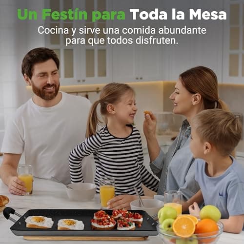 Thumbnail 6 de NutriChef Plaque Double Brûleur Antiadhésive ⚙