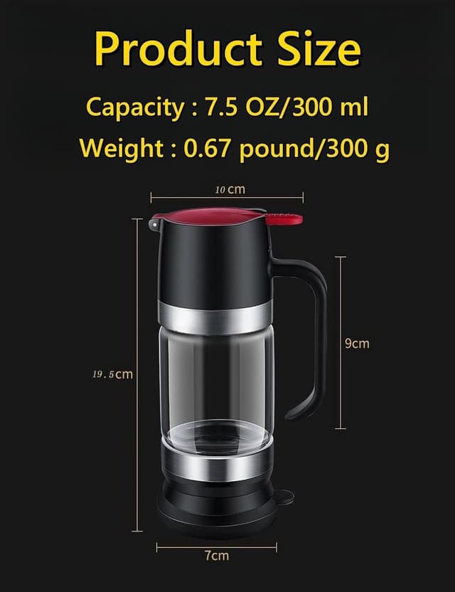 Detalle de Syzplnwy distributeur de miel en verre 9 oz