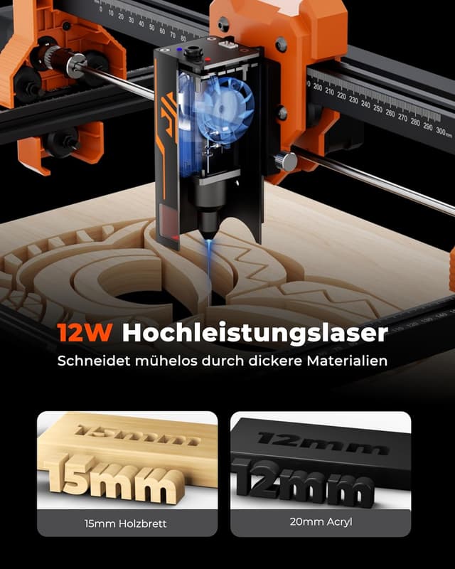 Thumbnail 3 de ACMER S2 Lasergravierer 300Ă—300 mm đź›