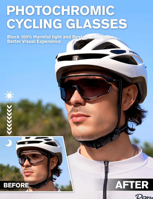 Detalle 2 de Bircenpro Photochromic Cycling Glasses UV400