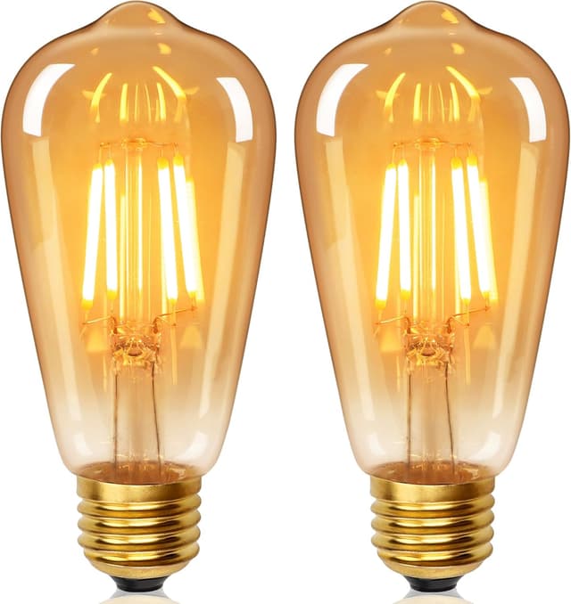 Detalle de YUNRRD Vintage E27 LED Edison Bulb ST64 4W