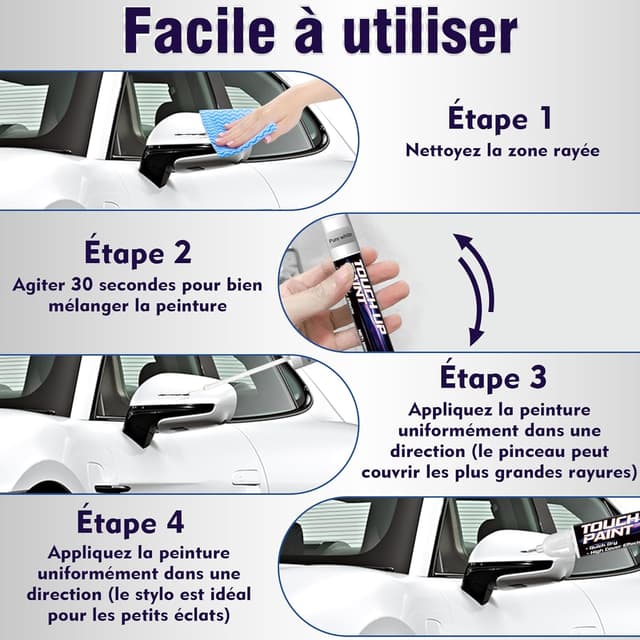 Thumbnail 6 de Stylo de retouche peinture auto 2 en 1