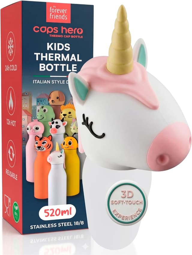 Detalle de CapsHero Unicorno 520ml borraccia termica