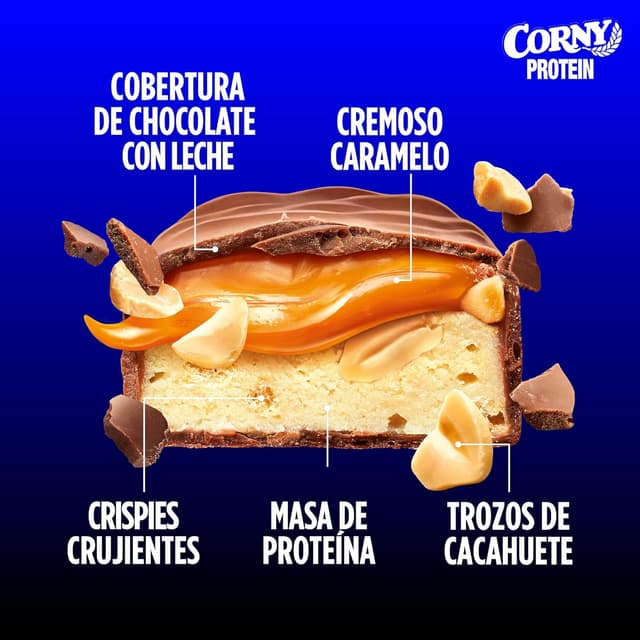 Thumbnail 4 de Corny Protein 12x45 g 13,5 g proteína por barra 🍫