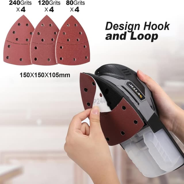 Thumbnail 3 de Jellas JD2442 220W Detail Mouse Sander