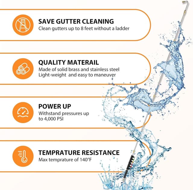 Thumbnail 2 de Sealegend 8FT Pressure Washer Extension Wand 4000 PSI