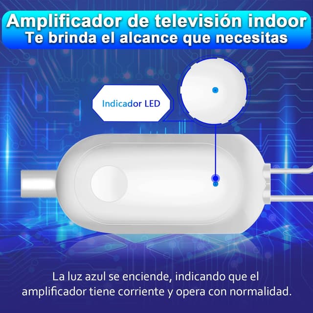 Detalle 2 de Amplificador de Señal USB para Antena TV 1 m