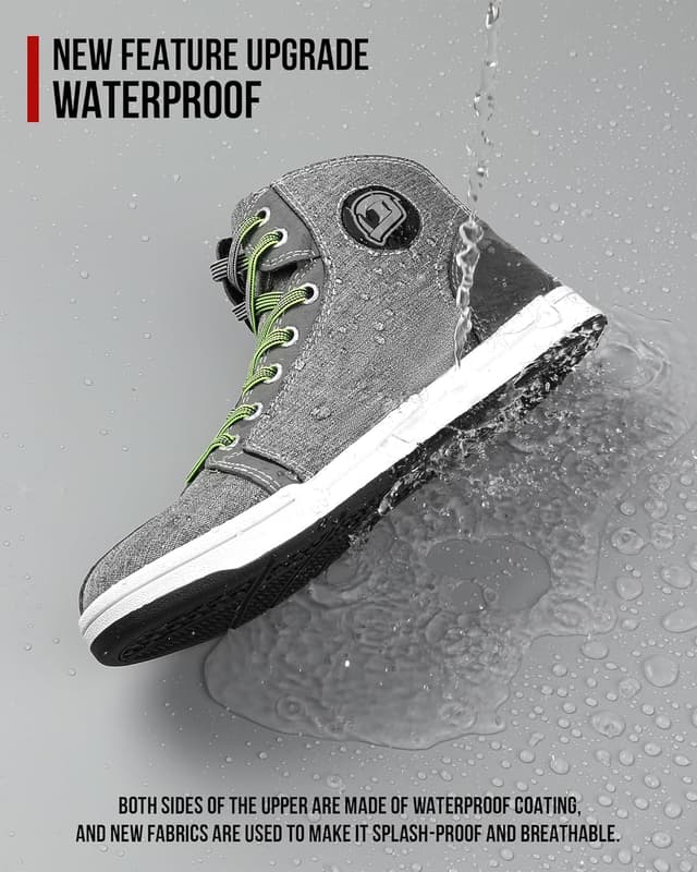 Detalle de IRON JIA’S Motorradschuhe Herren – Motorradstiefel für Urban Motocross mit Knöchelstütze