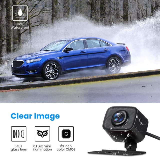 Thumbnail 1 de AUTO-VOX W7 wireless reversing camera kit