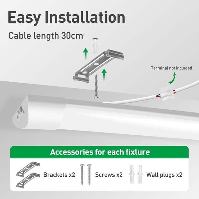Detalle 2 de ALUSSO 2er Set LED Röhre 150 cm 48 W