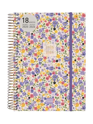 Detalle 2 de Finocam Agenda Espiral 18 meses 2025‑2026, 2 días/pág