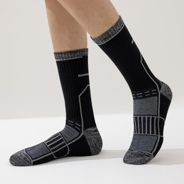 Detalle 2 de Cirorld Wandersocken für Herren & Damen – atmungsaktive Outdoor-Sportsocken (3 Paar) gegen Blasen