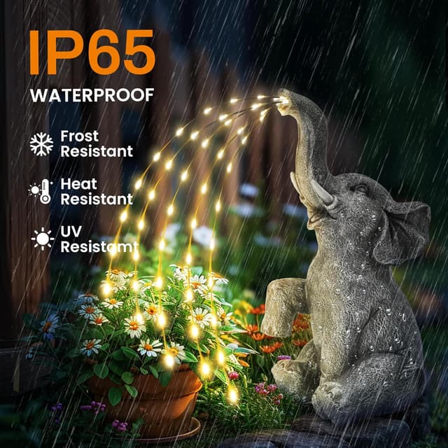 Thumbnail 6 de GIGALUMI Elephant Statue 27 cm solar LED