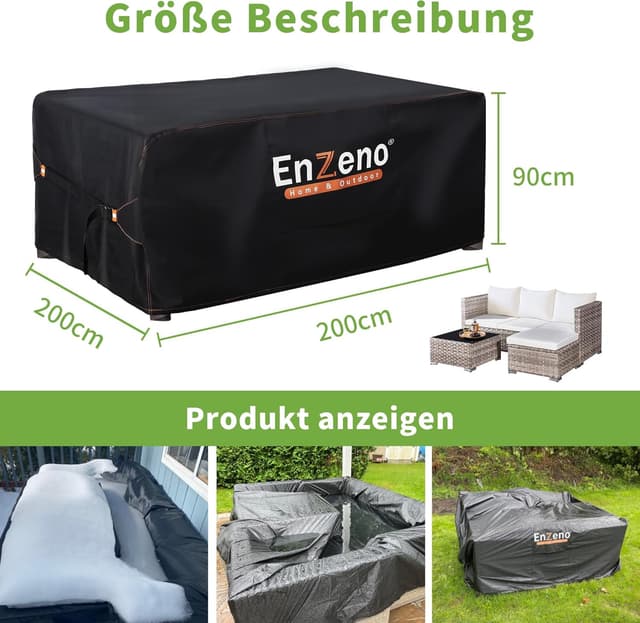 Thumbnail 5 de Enzeno Gartenmöbel Abdeckung 200x200x90 cm