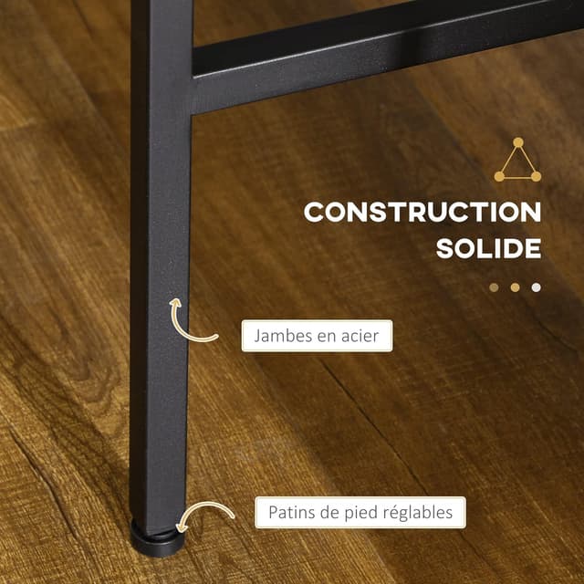 Thumbnail 5 de HOMCOM Table Console 120 x 39,8 cm Effet bois