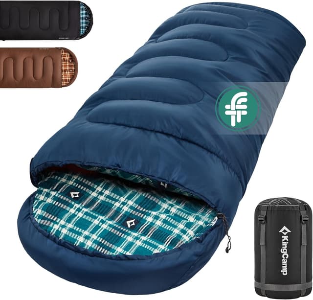 Detalle de KingCamp winter sleeping bag, 300 g/m²