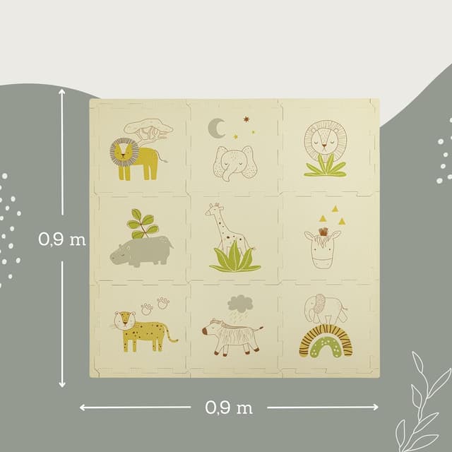 Detalle de Hakuna Matte Puzzlematte Baby 0,9x0,9 m