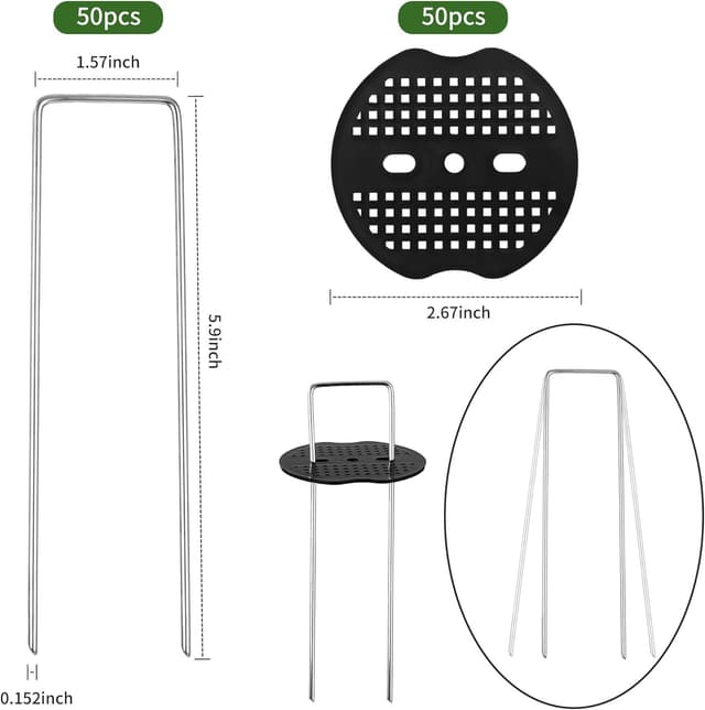 Detalle 2 de BUCOMTU Gancio per telo pacciamante 150x40 mm