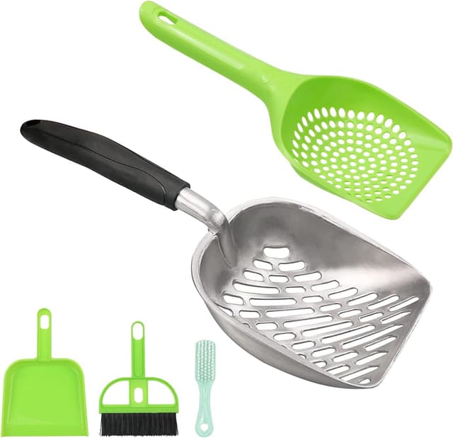 Detalle de Katzenstreu Schaufel Set 4 Stück Grün