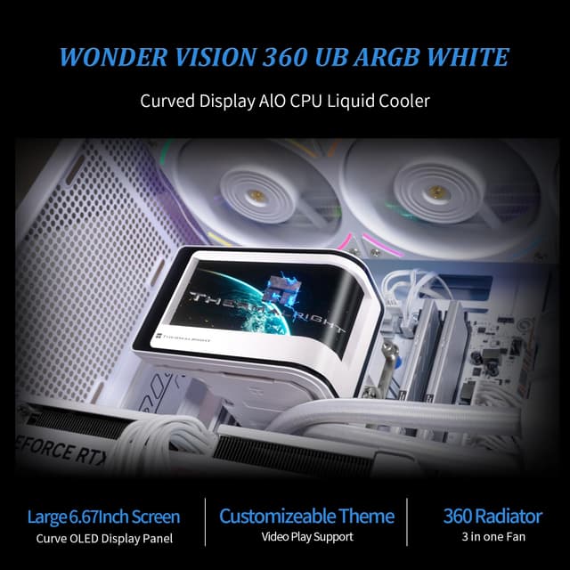 Imagen de Thermalright Wonder Vision 360 ARGB 360mm AIO cooler en OfertitasTOP