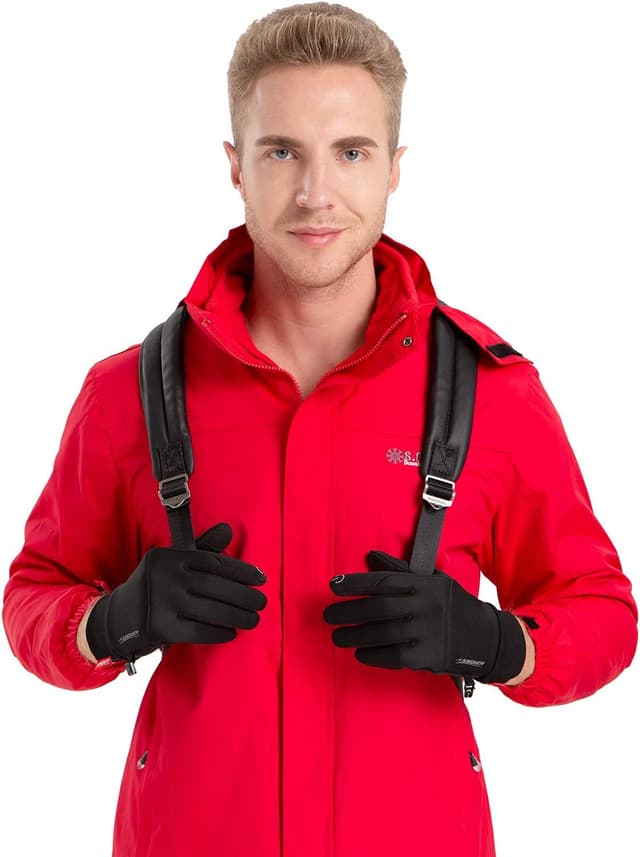 Thumbnail 6 de Anqier Winterhandschuhe Touchscreenhandschuhe für Radler