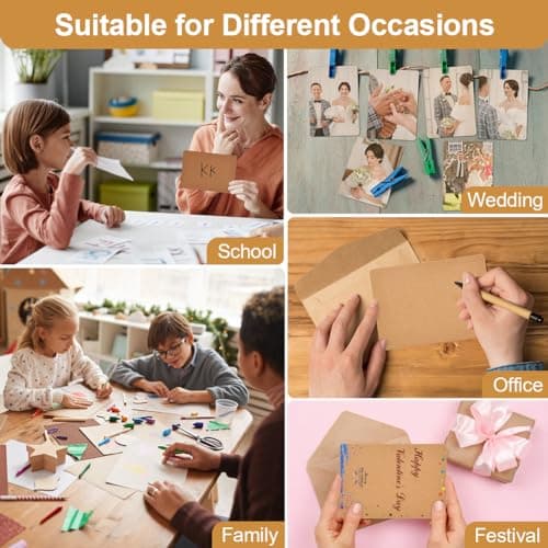 Thumbnail 6 de OFFCUP Cartoline kraft vuote 15 x 9,8 cm, 108 pezzi 🧾