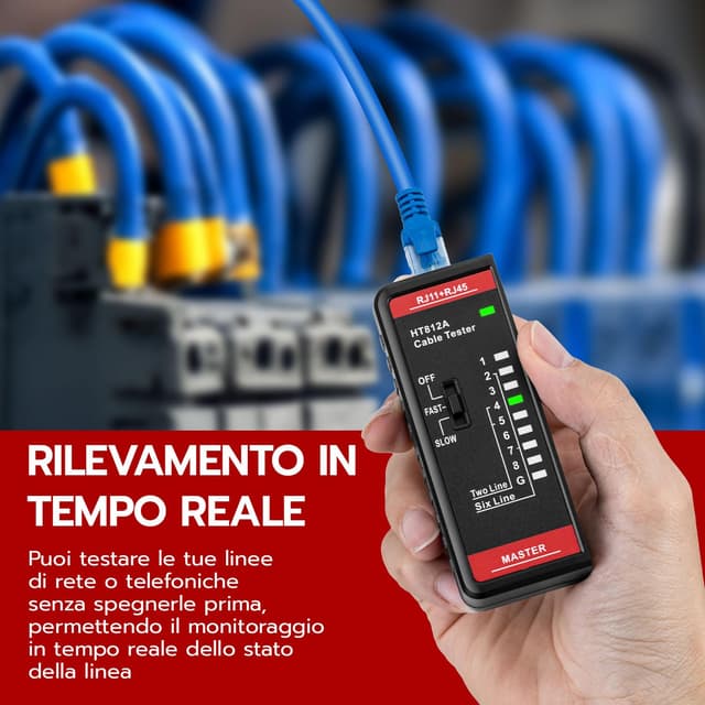 Thumbnail 2 de Mcbazel Tester di Rete RJ45 RJ11 60V 📡