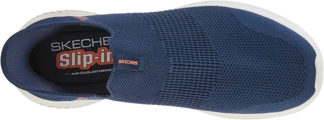Detalle de Skechers Men’s Ultra Flex 3.0 Smooth Step Slip-On Trainers (Navy) – UK 7
