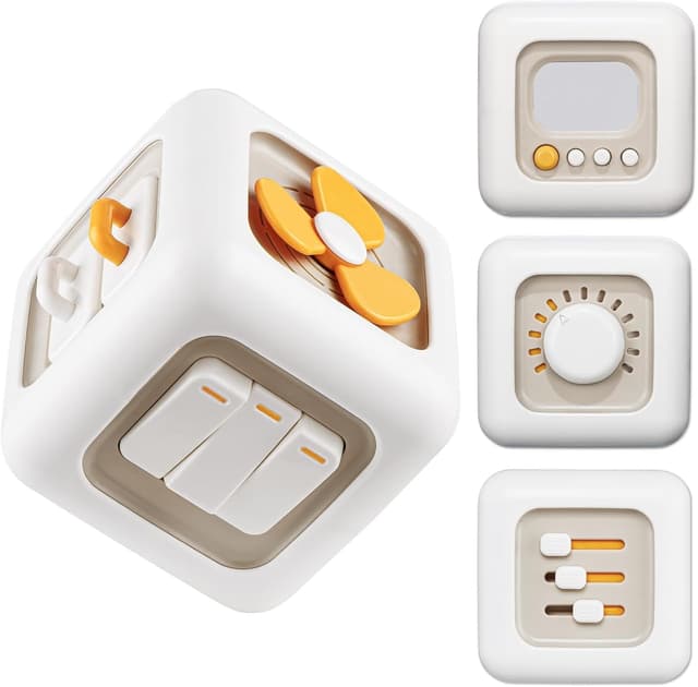 Detalle de lerrbo Motorikwürfel 6-in-1: sensorisches Spielzeug für Kleinkinder ab 1 Jahr