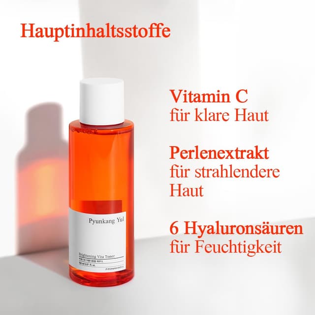 Detalle de Pyunkang Yul Brightening Vita Toner mit Vitamin C & Niacinamid – Aufhellender Vita-Toner für klärende Pflege
