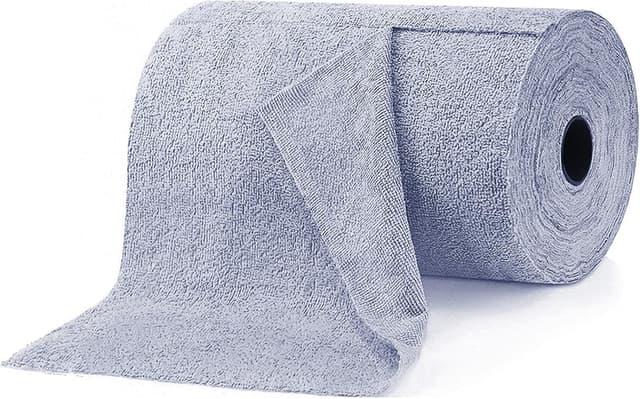 Detalle de ZONJIE Disposable Dish Cloths 2 Rolls Multipack Microfibre Cleaning Cloths (Blue) – streak-free, lint-free kitchen rags