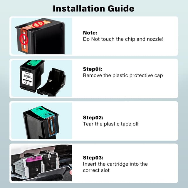 Thumbnail 5 de 305XL Black Ink Cartridge 750 pages