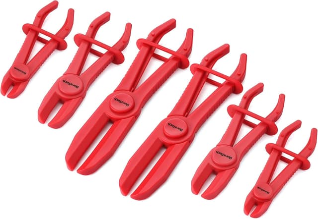 Detalle de DURATECH Pinces à durite 6 pièces : colliers de serrage pour tuyaux flexibles (3 tailles)