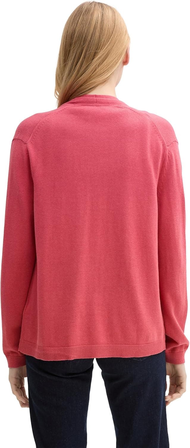 Detalle de Tom Tailor 1045825 cardigan da donna in tessuto leggero per mezze stagioni