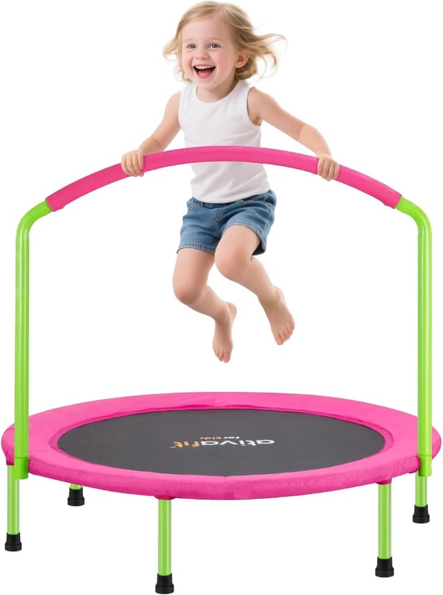 Detalle de ATIVAFIT 36" Foldable Rebounder Band Trampoline with Foam Handles for Toddlers (3–6 years)