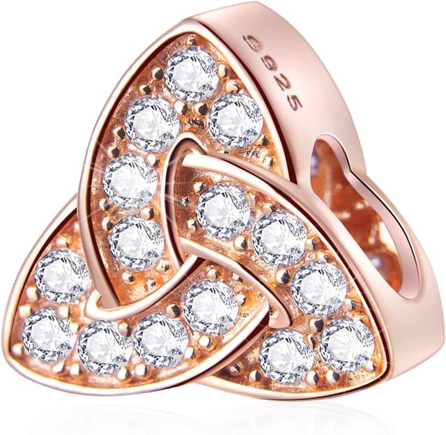 Thumbnail 6 de Rose Gold Valentines Day Charms 11.2×24.5mm