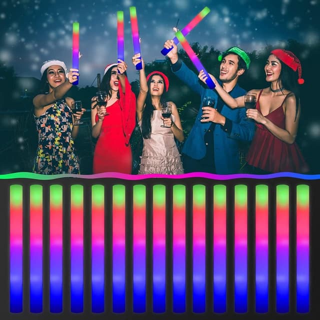 Thumbnail 2 de Easymaidi 56pcs LED foam glow sticks for parties 🎉