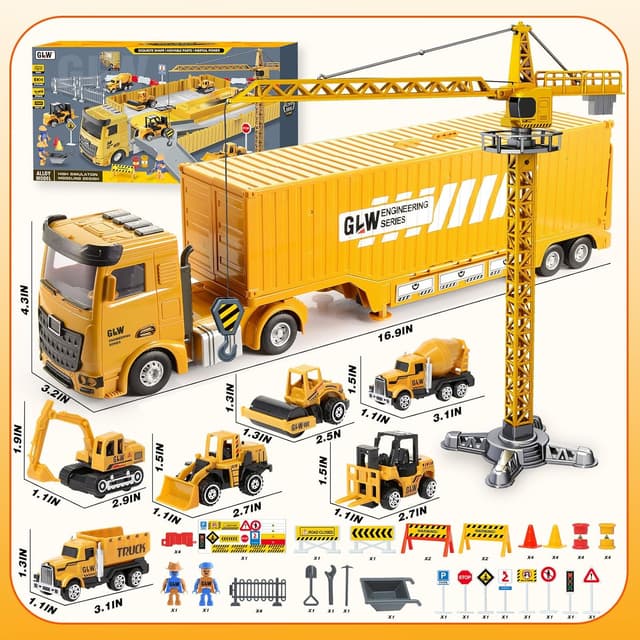 Detalle 2 de Naxudcoo Construction Truck Set for Ages 3–7 🚚