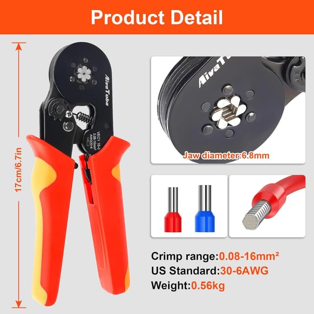 Thumbnail 4 de Self Adjustable Ferrule Crimping Tool Kit 1250pcs 🛠