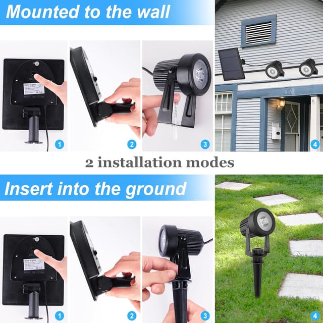 Detalle 2 de NATPOW Solar Spot Lights 6-in-1 RGB