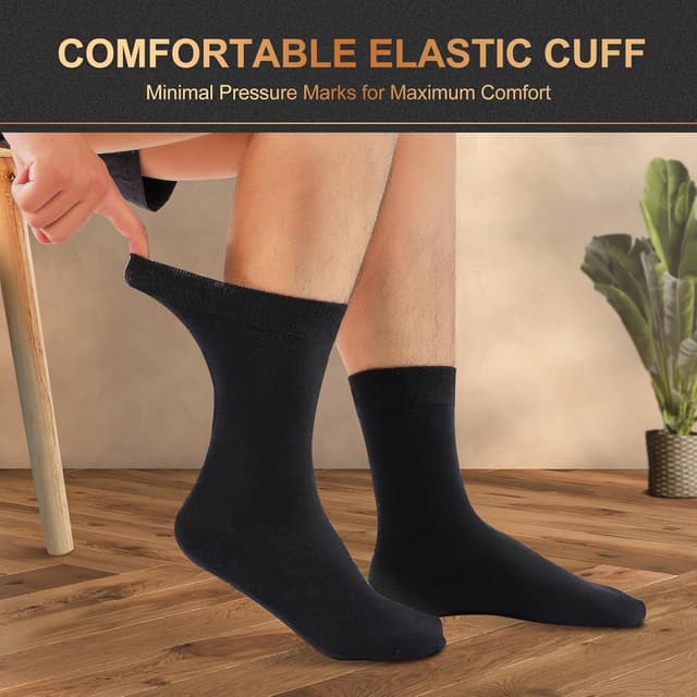 Detalle de Cirorld chaussettes homme en coton (lot de 6/10 paires) avec coffret cadeau