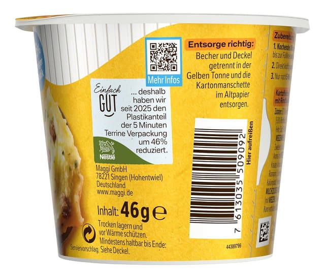 Thumbnail 5 de MAGGI 5 Minuten Terrine Kartoffelbrei 8×46g 🍲