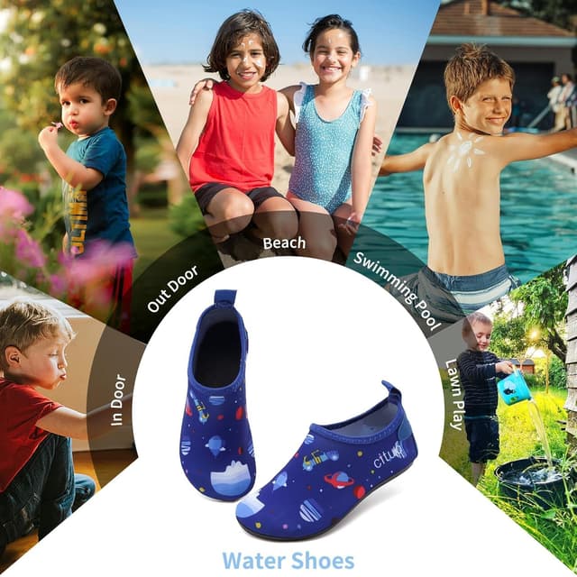 Detalle 2 de todaysunny Kids Water Shoes – Quick-dry, Non-slip Outdoor Water Trainers